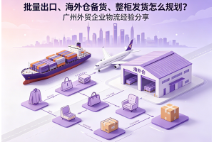 批量出口、海外仓备货、整柜发货怎么规划?广州外贸企业物流经验分享