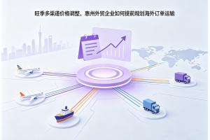 旺季多渠道价格调整,惠州外贸企业如何提前规划海外订单运输