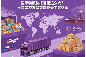 国际物流价格差距这么大?义乌卖家发货前建议先了解这些