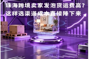 珠海跨境卖家发泡货运费高?这样选渠道成本直接降下来