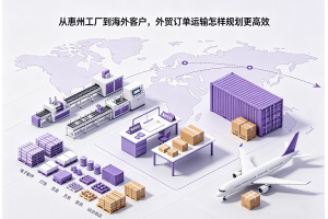 从惠州工厂到海外客户,外贸订单运输怎样规划更高效