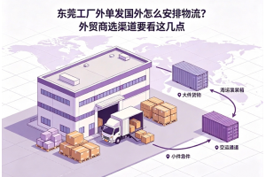 东莞工厂外单发国外怎么安排物流?外贸商选渠道要看这几点